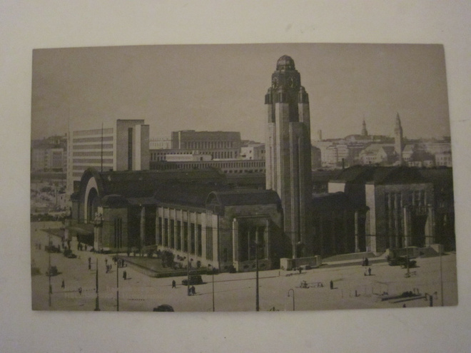 VANHA Postikortti Helsinki Rautatieasema 1920-luku