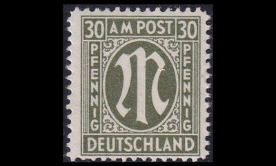 Bizone 29 ** Saksalainen paino 30 Pf (1945)