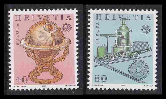 Sveitsi 1249-50 ** Europa (1983)