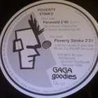POVERTY STINKS :: PARANOID / POVERTY STINKS::VINYYLI 7" 1990 - pikkukuva 4