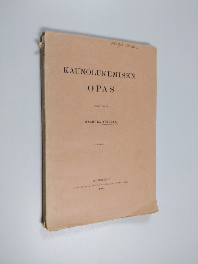 Kaarola Avellan : Kaunolukemisen opas