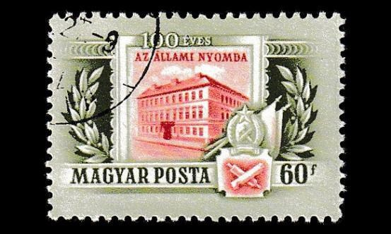 Unkari 1422 o Valtion kirjapaino 100v (1955)