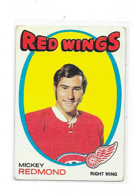1971-72 Topps #102 Mickey Redmond Detroit Red Wings