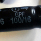 Kondensaattori  100uF / 16V  GPF  10 kpl - pikkukuva 1