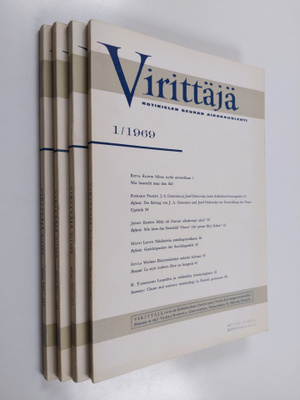 Virittäjä vuosikerta 1969 (nrot 1-4)