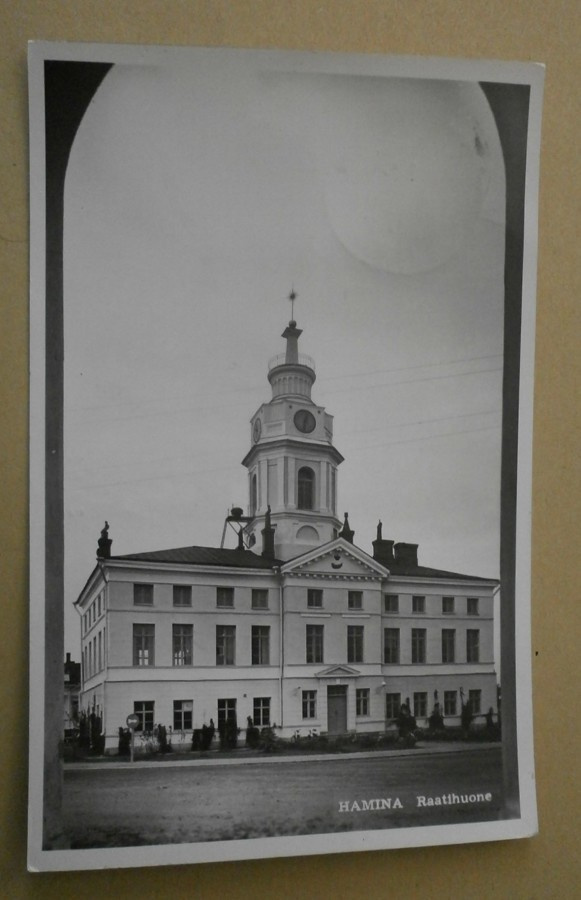 Hamina, Raatihuone, vanha mv valokuvapk, p. 1952