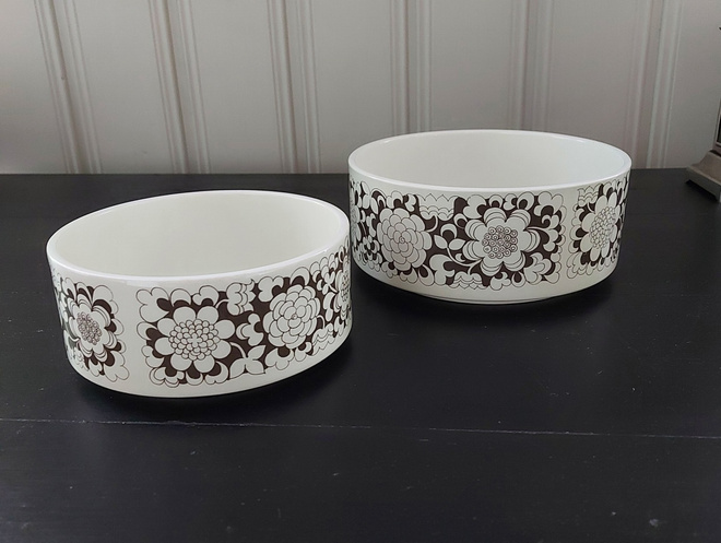 Arabia Gardenia kulhot, 15,5cm ja19cm