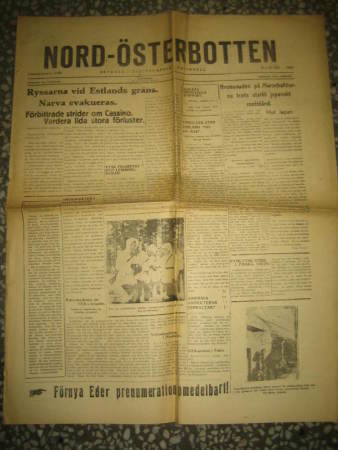 Sanomalehti: Nord-Österbotten 4.2.1944
