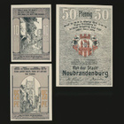 Saksa Notgeld 10, 25, 50 Pfg, Neubrandenburg 1922 - pikkukuva 2