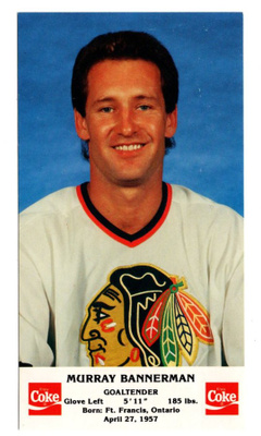 Murray Bannerman Chicago Blackhawks Team Issue Postcard