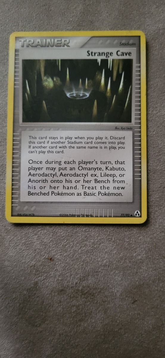 Pokemon Strange Cave #77 Pokemon Legend Maker card