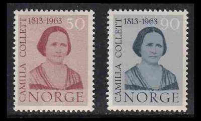 Norja 485-6 ** Camilla Collett (1963)