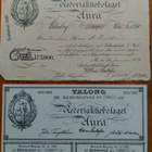 Rederiaktiebolaget AURA aktiebref/osakekirja v. 1913 - pikkukuva 3