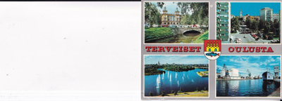 Oulu, vaakuna , sommitelmakortti b619