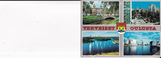 Oulu, vaakuna  , sommitelmakortti      b619