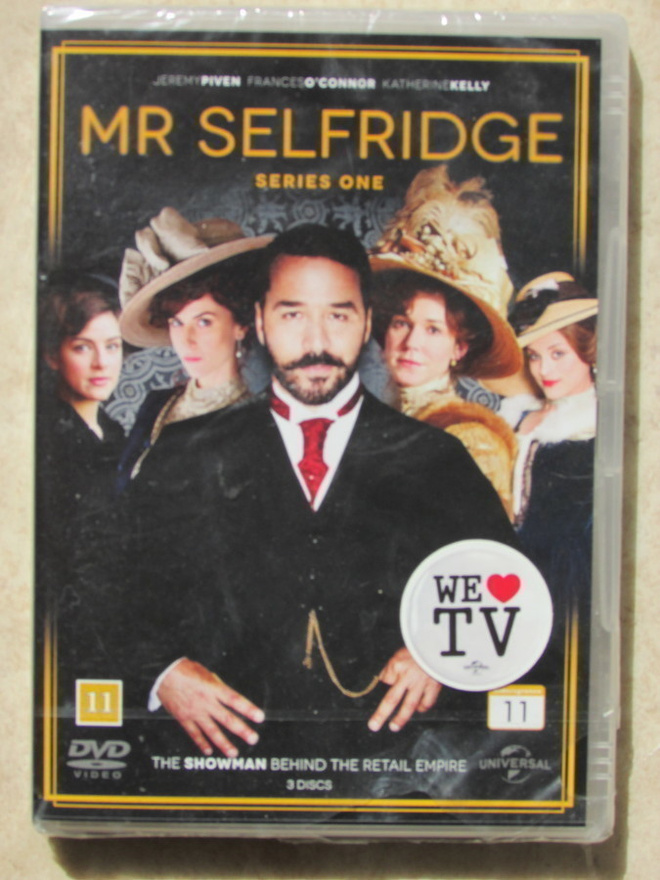 Mr. Selfridge, kausi 1, 3 x DVD. UUSI