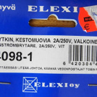 Sähköjohtoon asennettava välikytkin, valkoinen UUSI - pikkukuva 2