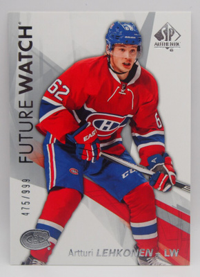 2016-17 Sp authentic Future watch Artturi Lehkonen /999