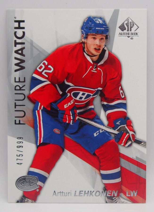 2016-17 Sp authentic Future watch Artturi Lehkonen /999