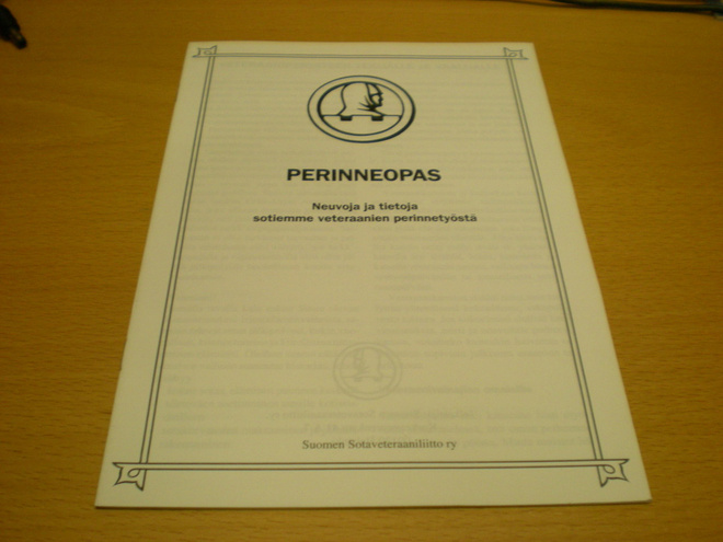 Perinneopas - Neuvoja ja tietoja sotiemme veteraanien perinn