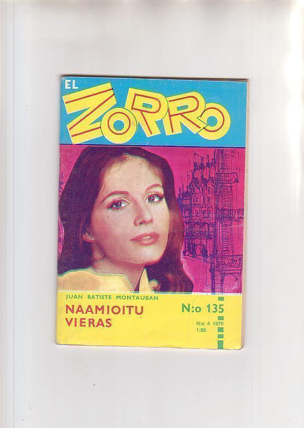 Zorro, 5 kirjasta,  4,5,6,7 ja 9 / 1970.