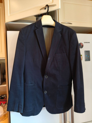 Dressmann pleiseri 48 Slimfit sininen.