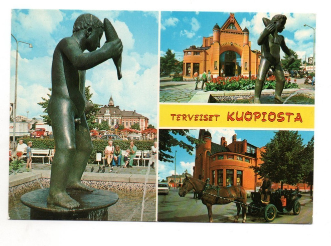 Kuopio:  Kauppahalli ja kalapoika