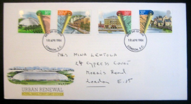 FDC-England 10.4.1984 URBAN RENEWAL (32)