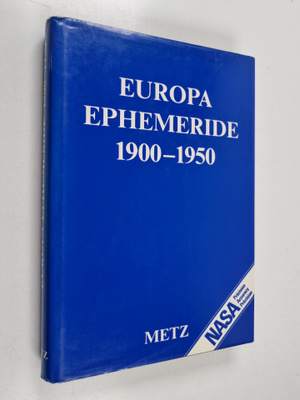 Europa ephemeride 1900-1950