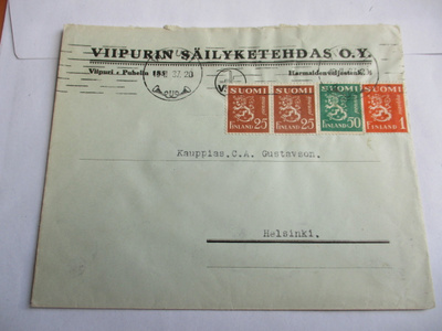 1937 Viipurin Säilyketehdas Oy kuori