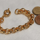 21k kullattu Kanadalainen papu rannekoru Gold plated - pikkukuva 3