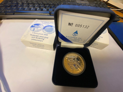 Suomalainen tiede ja tutkimus - juhlaraha v. 2008 5 euro