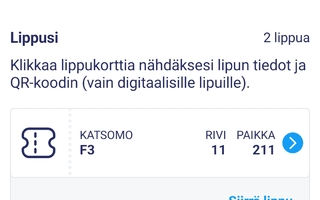 IRON MAIDEN 16.6. F-katsomo 2kpl lippuja