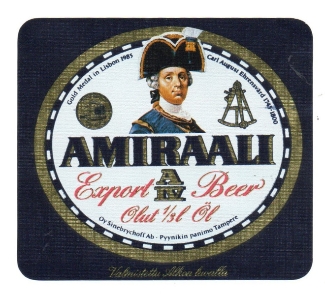 Sinebrychoff AMIRAALI AIV Olut Carl August Ehrensvård