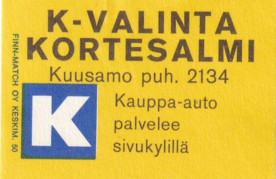 Kuusamo. K - Valinta Kortesalmi , Kesko  , 2/12