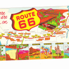 USA ROUTE 66 POSTIKORTTI , VANHA - 50-60 luku ? - pikkukuva 1