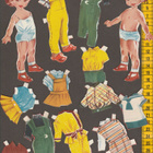 Paperinuket tyttö ja poika 1950-60-luku - pikkukuva 1