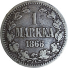 SNY399.2.5 uusi variantti 1 markka 1866 - pikkukuva 2