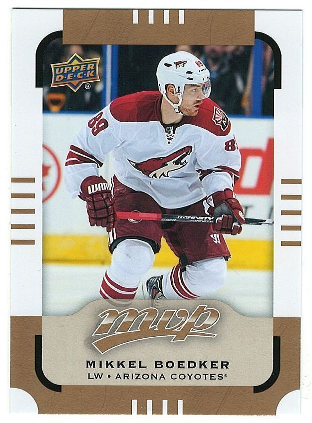 15-16 Upper Deck MVP #36 Mikkel Boedker Ex-Lukko
