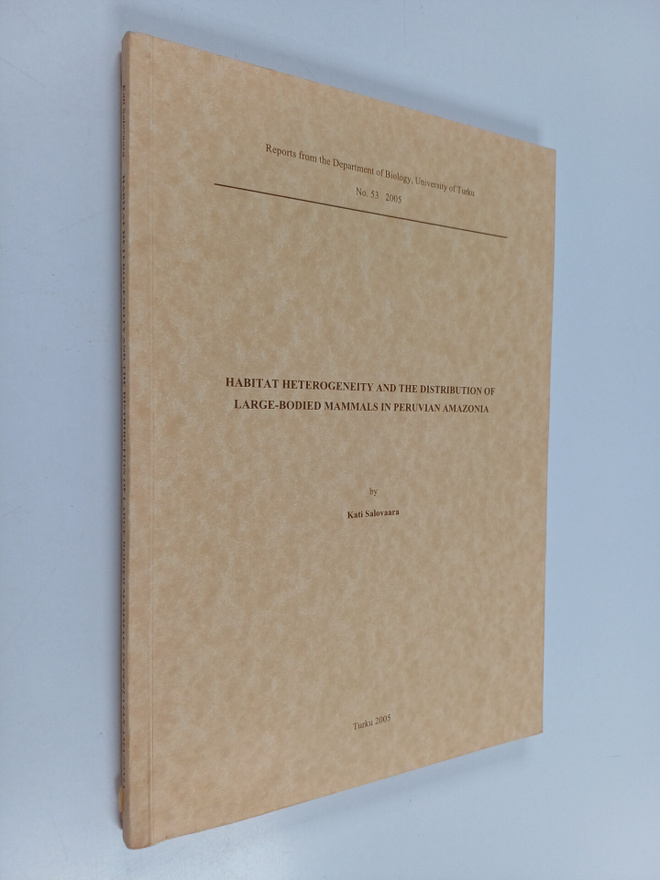 Kati Salovaara : Habitat Heterogeneity and the Distributi...