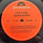 GLORIA GAYNOR : I HAVE A RIGHT  LP - pikkukuva 4