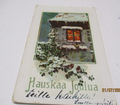 Vintage joulukortti
