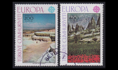 Turkki 2415-6 o Europa maisemia (1977)