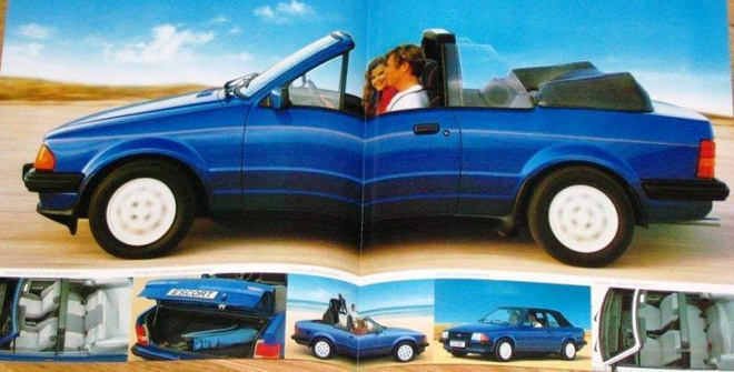 1984 Ford Escort Cabriolet esite  - KUIN UUSI