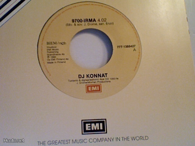 DJ KONNAT :: 9700-IRMA / RAKKAUDEN TIE :: VINYYLI  7"