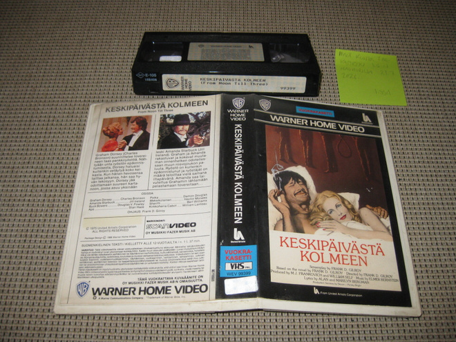 Keskipäivästä Kolmeen-VHS FIx, Warner, Charles Bronson, 1976
