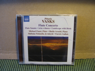 Vasks:Flute concerto-Michael Faust-Arnold-Gallois cd(new)