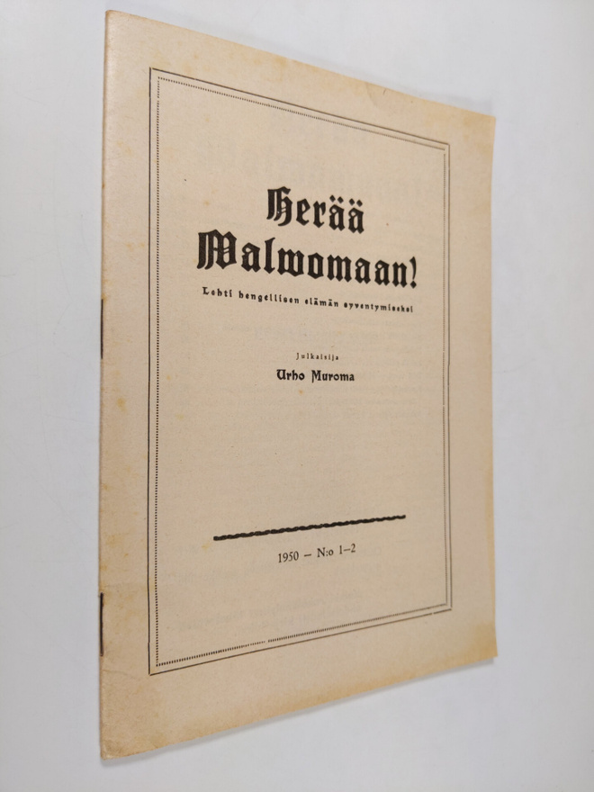 Urho Muroma : Herää valvomaan 1-2/1950