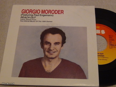 Giorgio Moroder Reach out 7 45 Hollanti 1984