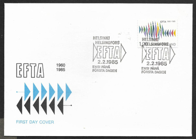 EFTA 1985 FDC (LAPE 952)
